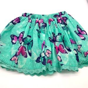 🌺Beautiful girls teal w/Butterflies skirt